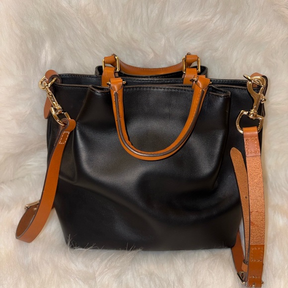 Dooney & Bourke Black and Brown Large Barlow Women's Bag - Picture 2 of 8